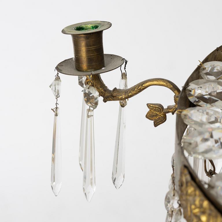A Late Empire chandelier, 19th century.