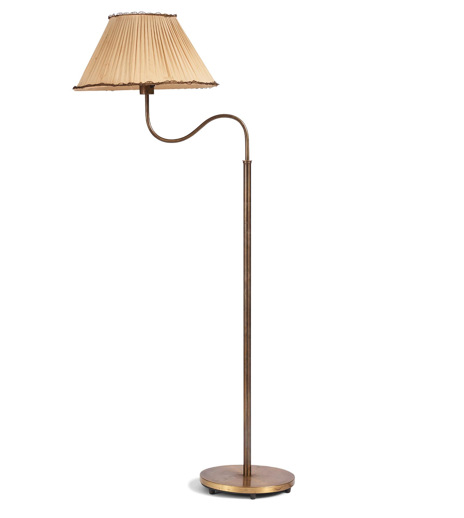 Harald Notini, a floor lamp, model '15368', Arvid Böhlmarks Lampfabrik, Sweden, 1940s.