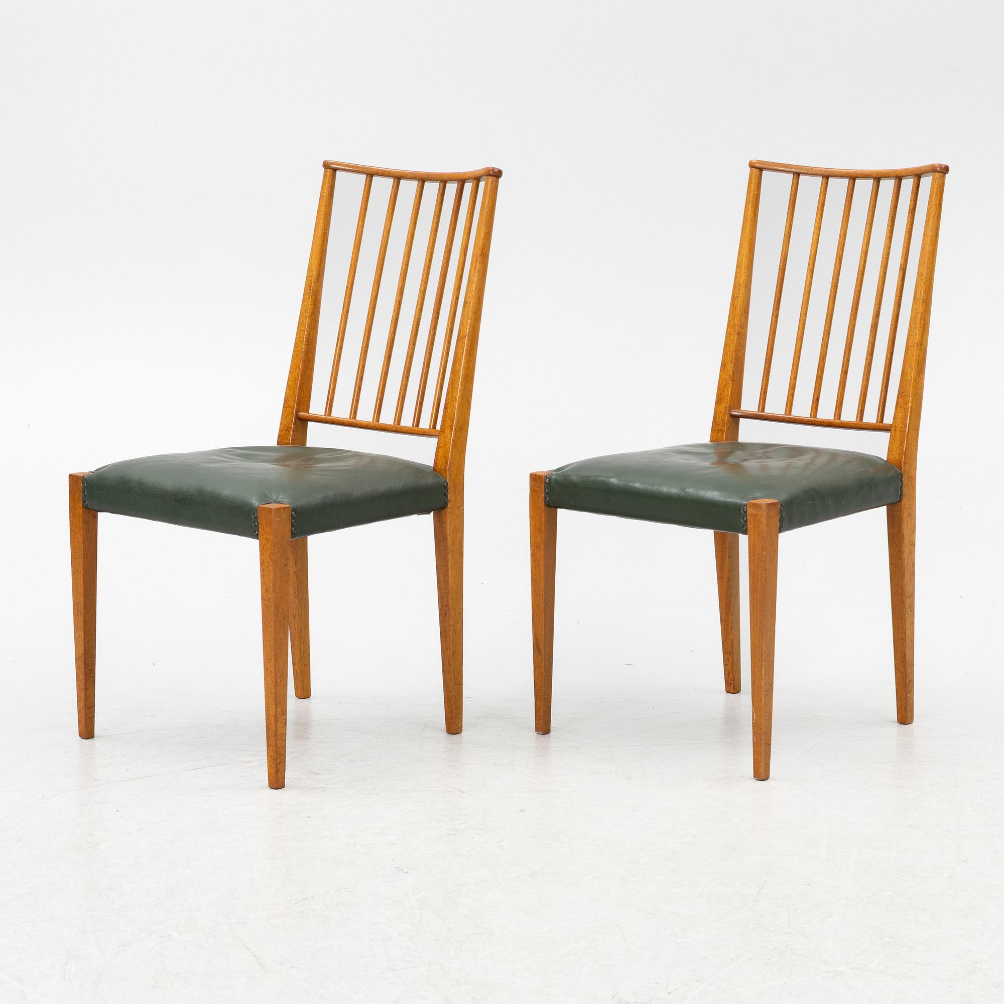 Josef Frank, Chairs, a pair, model 970, Svenskt Tenn.