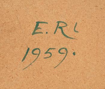 SOFFBORD, 1950-tal. Signerat E.R. 1959.