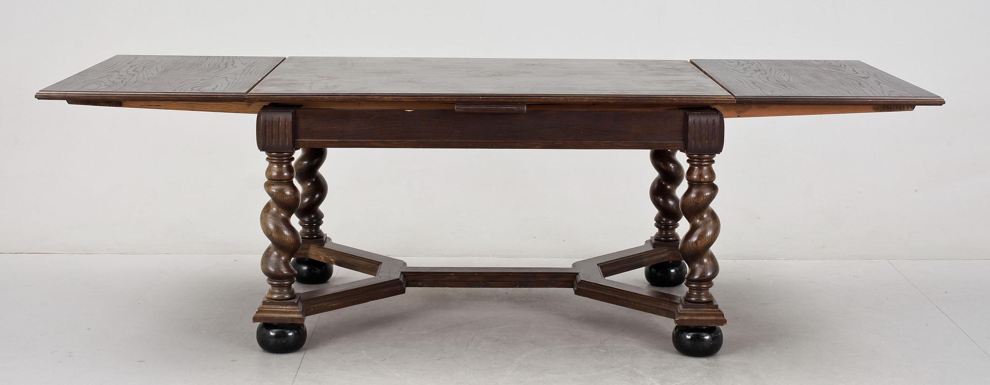 MATSALSGRUPP, 8 delar, barockstil, 1900-tal.