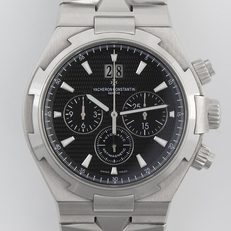 ARMBANDSUR, herr, Vacheron Constantin, Overseas, Chronograph, ref 49150/B01A, automatisk, stål, ca 2008.