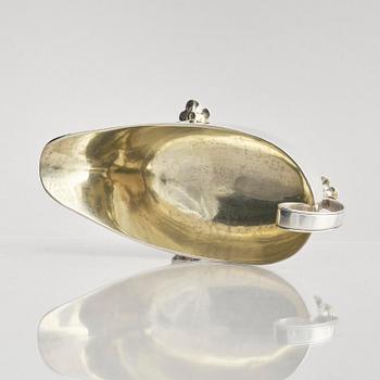 A Swedish early 19th century parcel-gilt cream-jug, mark of Johan Wasserman, Lindesberg, Sweden 1810.