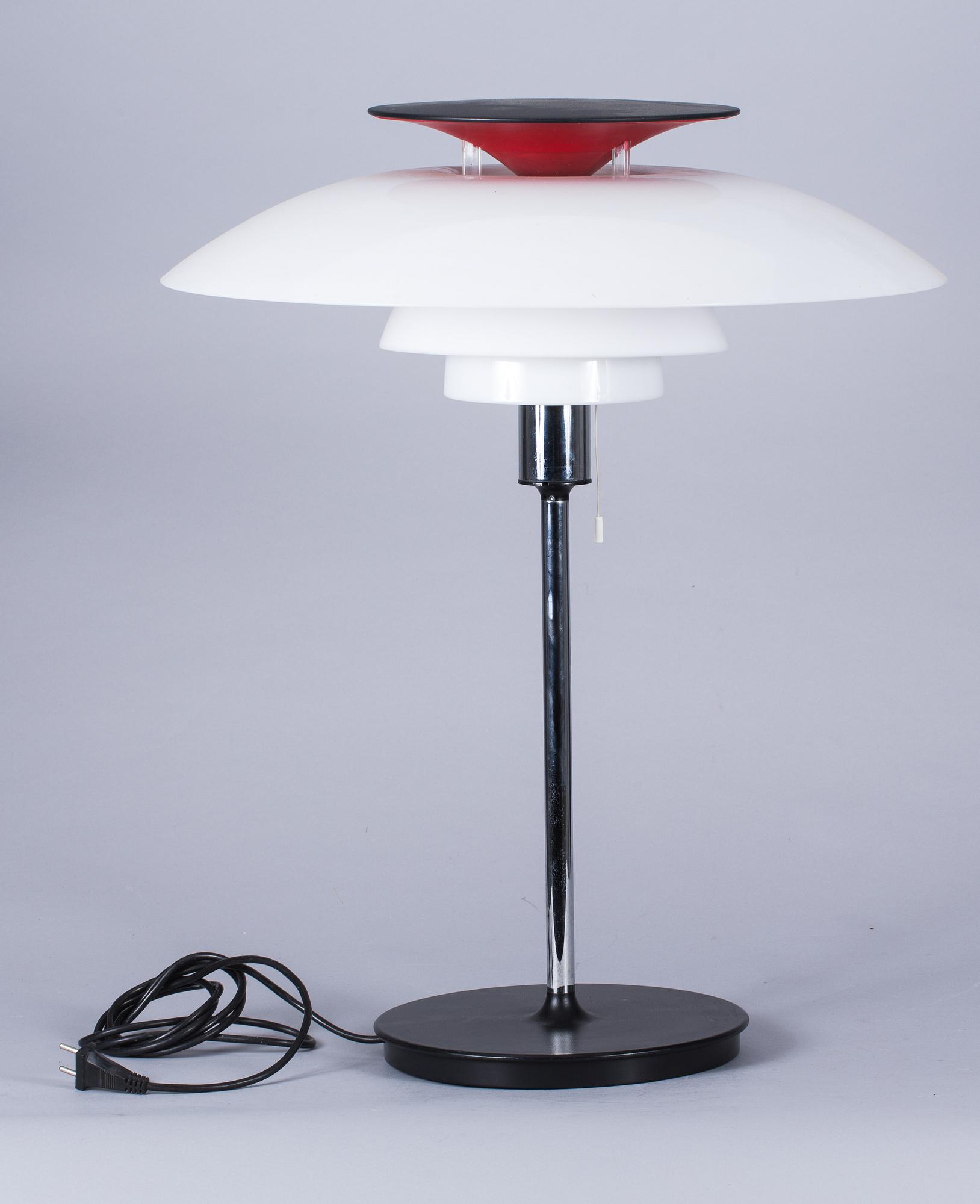 BORDSLAMPA, "PH 80", Poul Henningsen för Louis Poulsen.