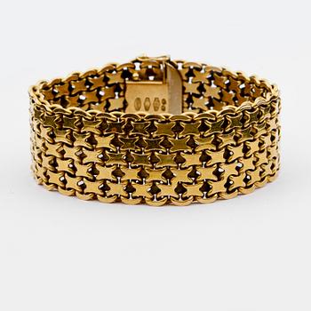 ARMLÄNK, 18K guld, Un A Erre, Italien, 1900-talets andra hälft. Vikt ca 76g.