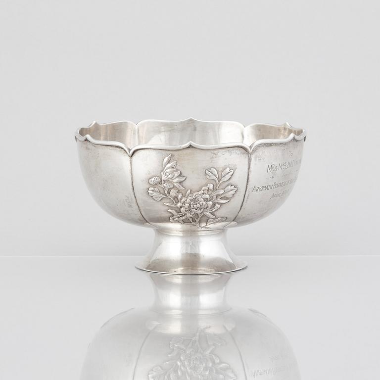 Skål, silver. Kina, tidigt 1900-tal.