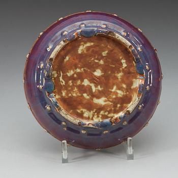 A 'chün-galzed' censer/bulbbowl, Qing dynasty.