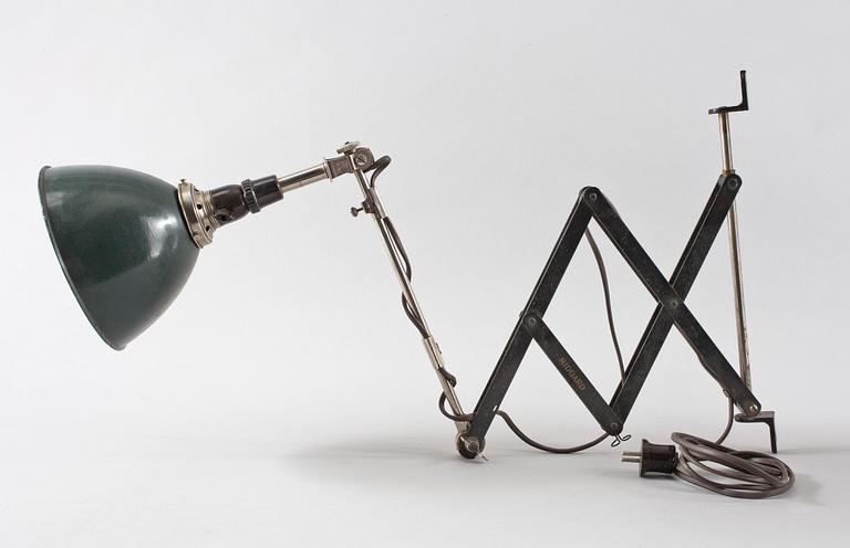 VÄGGLAMPA, Curt Fischer, Bauhaus, modell 11, Midgard, 1920-tal.