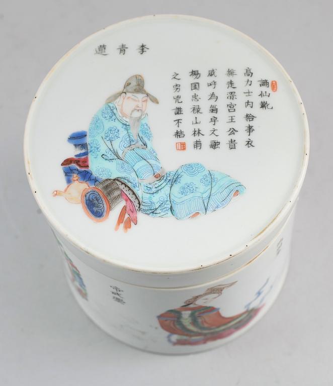 LOCKBURK, porslin, Kina, 1800-/1900-tal.