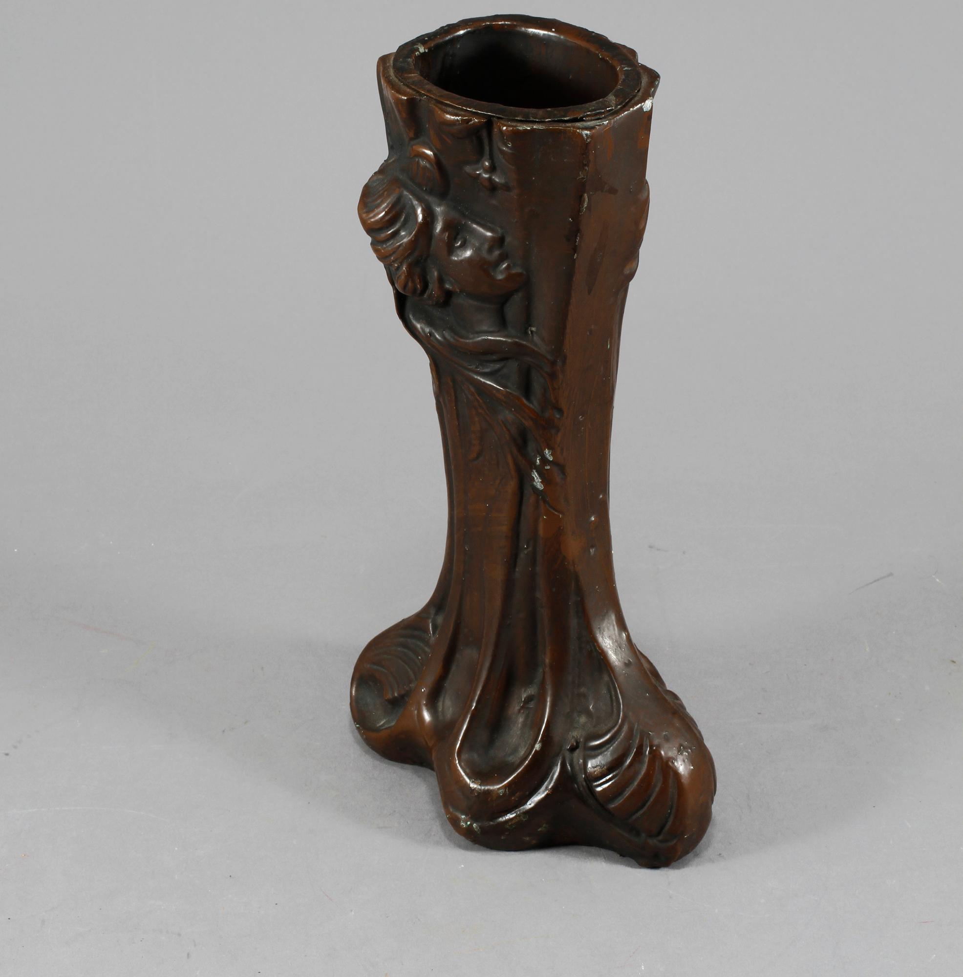 VAS, målad metall, jugend, 1900-talets början.