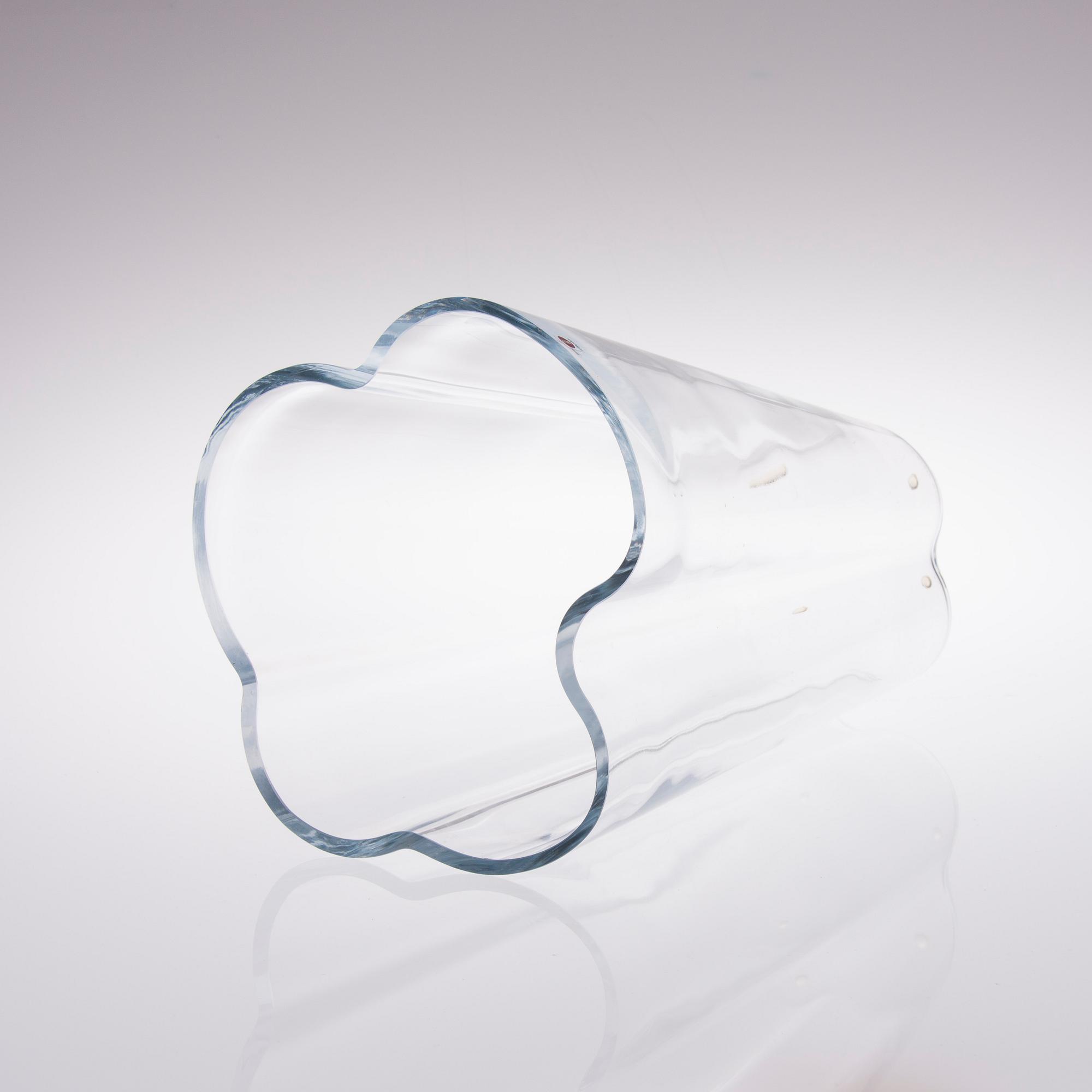 ALVAR AALTO, VAS, glas, märkt Alvar Aalto Iittala 2007.