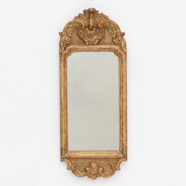 A Rococo mirror, Sweden, second half of the 18th Century.