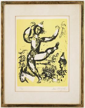 220. MARC CHAGALL, färglitografi, 1960, signerad med blyerts 31/40, utgiven av André Sauret, Paris.