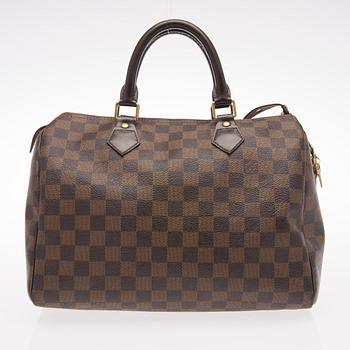 Damier Ebène Speedy 30 Bag.