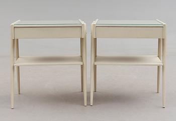 SÄNGBORD, 1 par, AB Carlström & Co Möbelfabrik, 1900-talets andra hälft.
