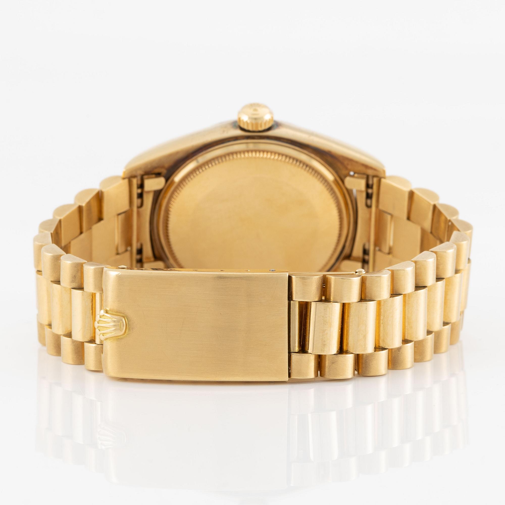 Rolex, Day-Date, "Buckley Dial", wristwatch, 36 mm.