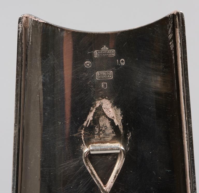 VÄGGLJUSSTAKE, silver. Michelsen, Danmark.1900-tal.