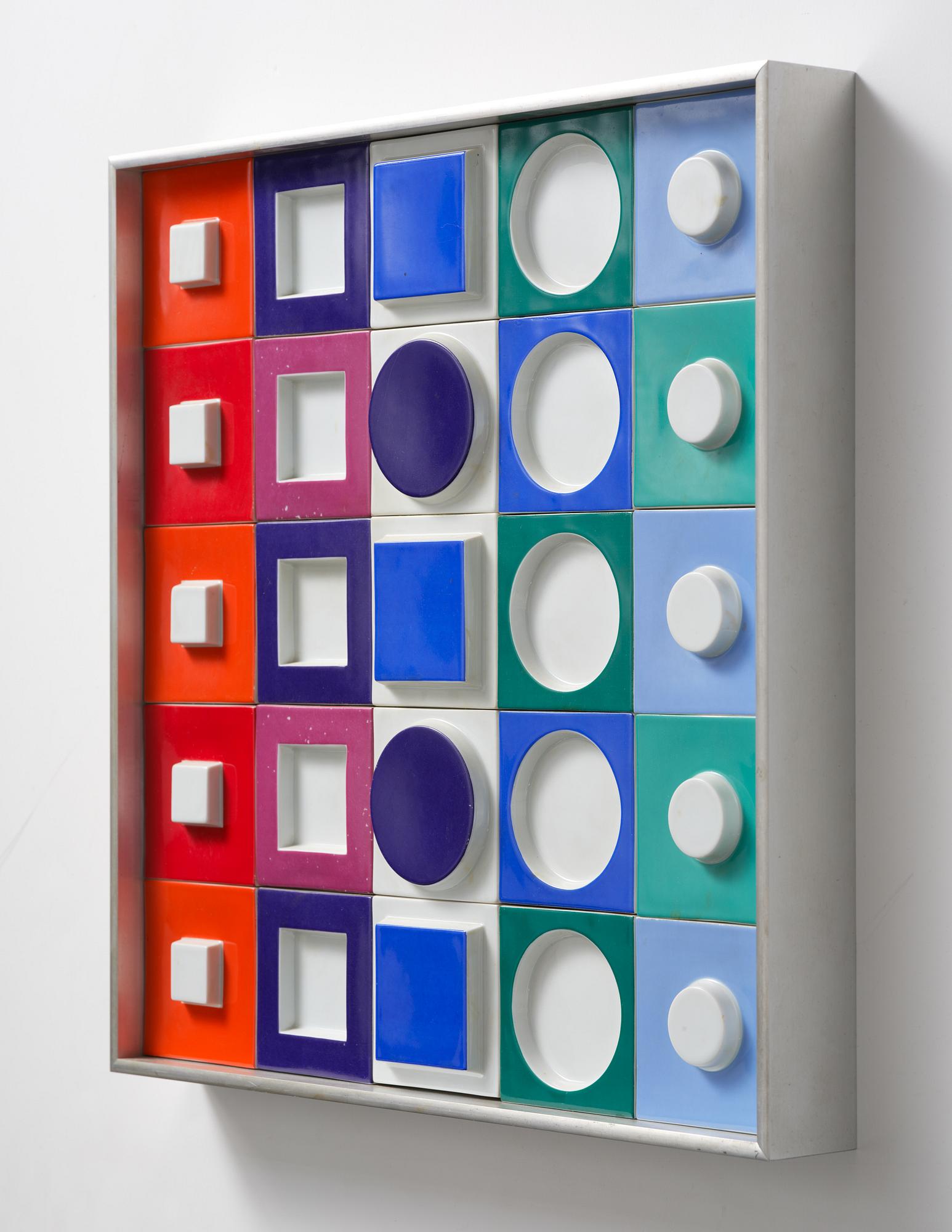 Victor Vasarely, a relief, Rosenthal Studio Linie, Germany.