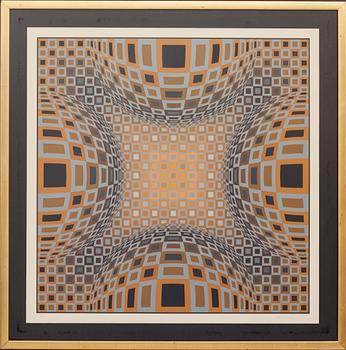 VICTOR VASARELY, färglitografi. Signerad och numrerad 73/250.