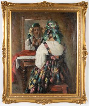 Alexander Tolstoy, oil on canvas, signed.