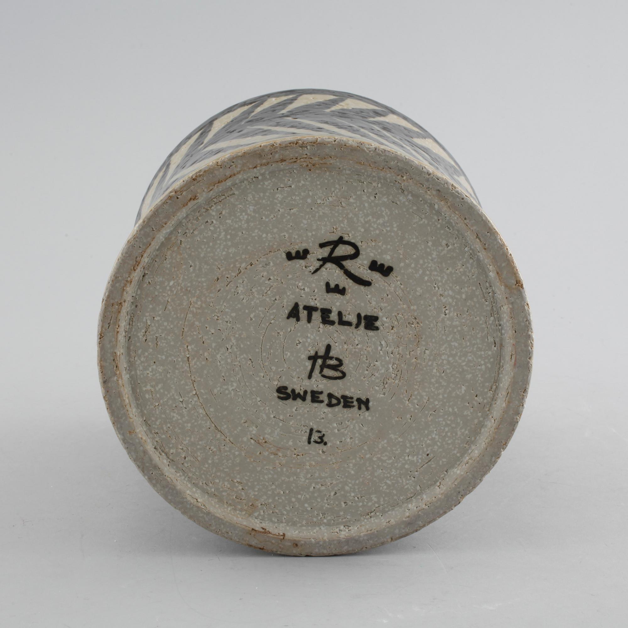 HERTHA BENGTSSON, vas / ytterfoder, Rörstrand Ateljé, 1950/60-tal.