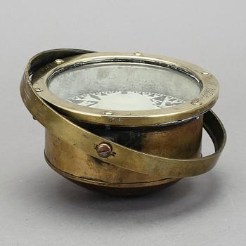 KOMPASS, PF Whiting, Padstow, England, mässing, 1800-talets slut.