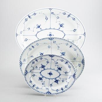 ROYAL COPENHAGEN, Mat- och kaffeservis 47 delar porslin "Musselmalet",  Danmark, 1900-talets andra hälft.