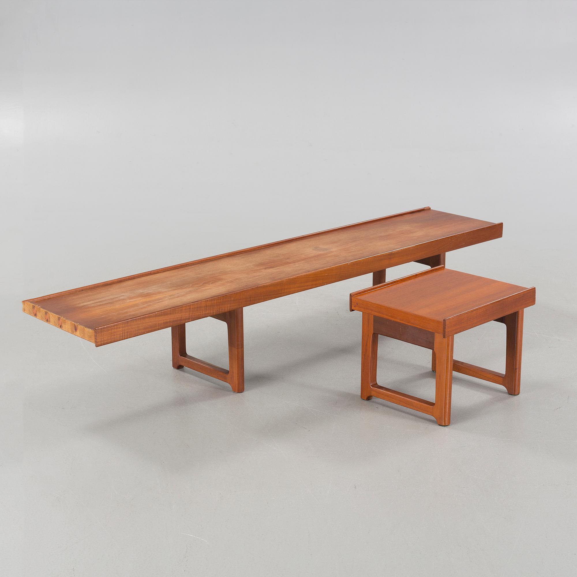 Two "Krobo" benches by TORBJØRN AFDAL for Bruksbo, Norwar from the second half of the 20th century.