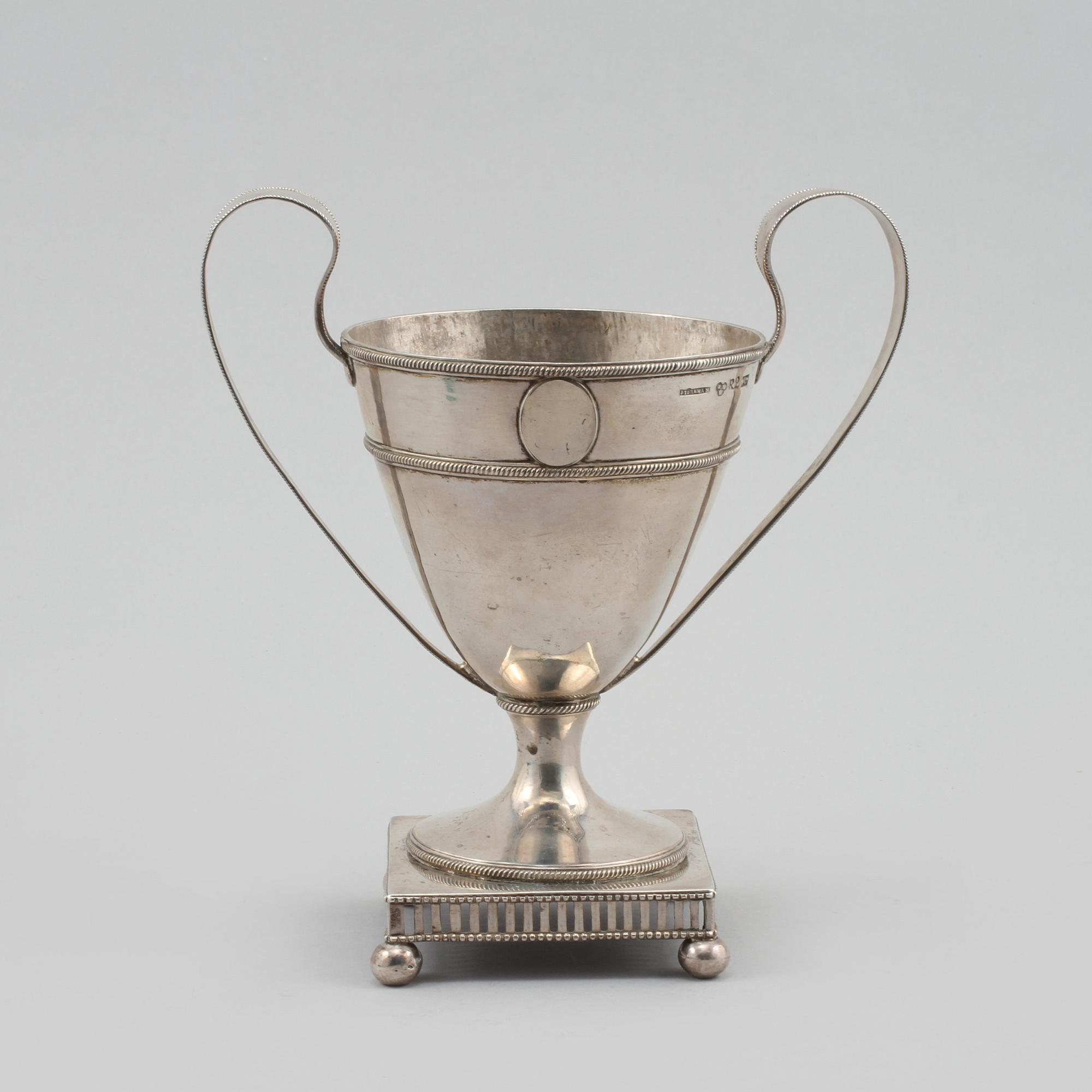 POKAL, silver, Eric Björkman, Eskilstuna, 1799, vikt 390 g.
