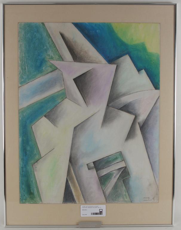 UNO SVENSSON och OKÄND KONSTNÄR, färglitografi resp pastell, sign.