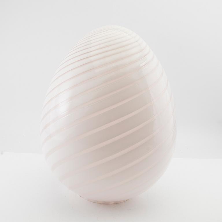Table lamp "Egg lamp" Venini Murano Italy, late 20th century.