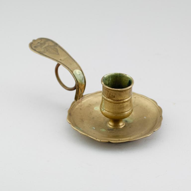NATTLJUSSTAKE, mässing, 1700-tal.