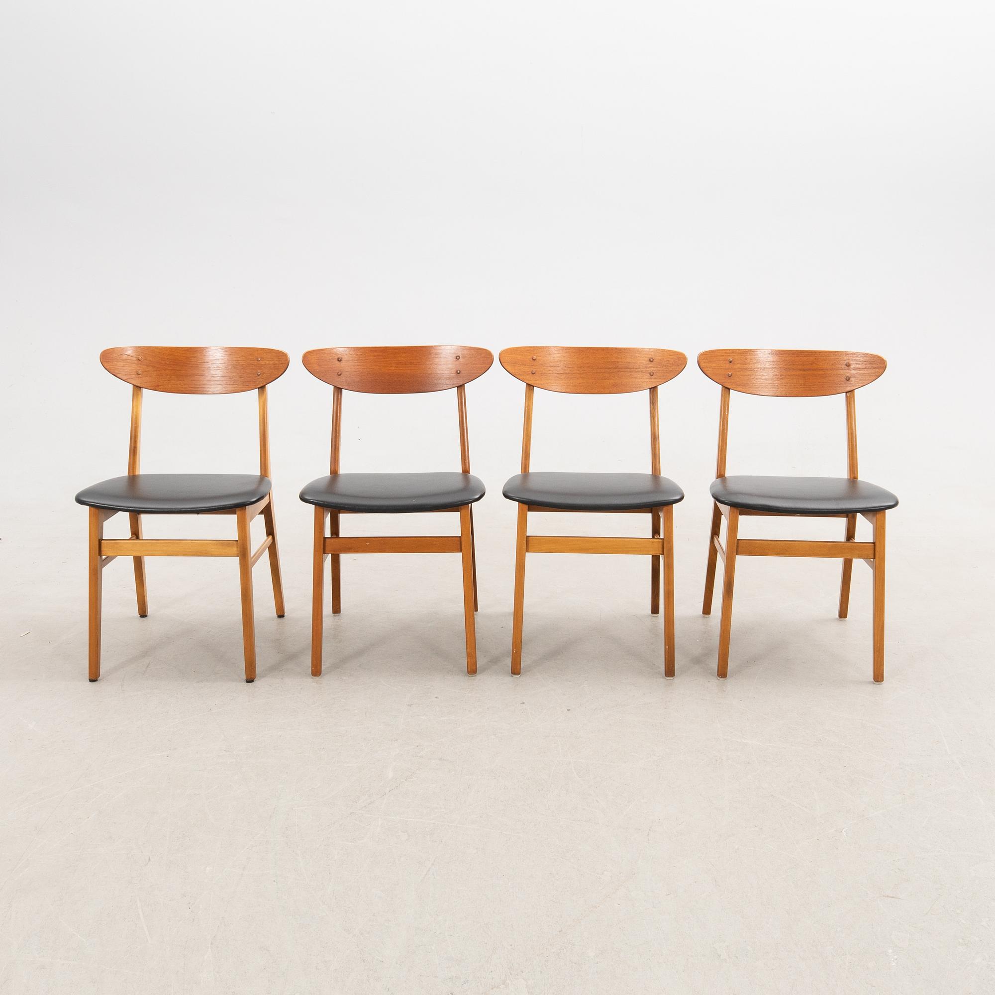 Chairs, 4 pcs, Farstrup, Denmark 1960s.