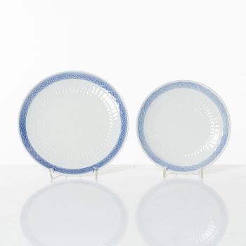 Arnold Krog, coffee and tea service, 50 pieces, Blue Fan, Royal Copenhagen.