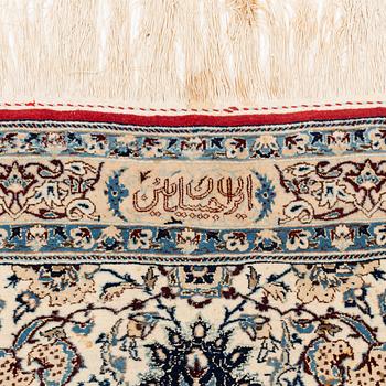 A semi-antique Nain Tusheshk, signed, ca 324 x 223 cm.