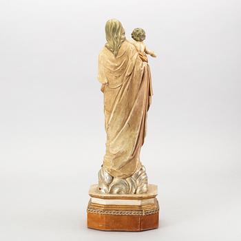 An 1950:s wood figurin from Paoletti, Firenze Italy.