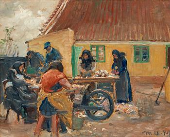 189. Michael Ancher, Women cleaning fishes.