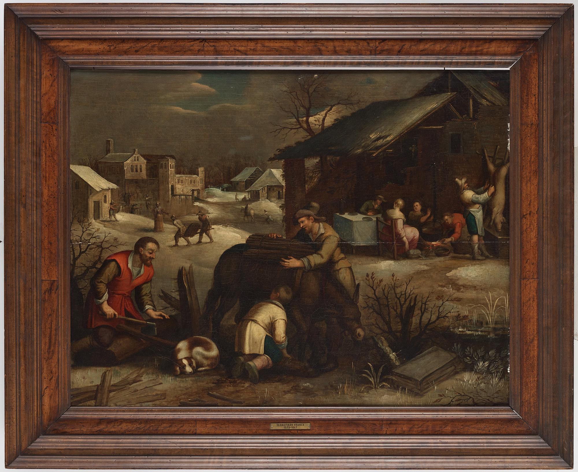 Sebastiaen Vrancx His studio, Allegory over Winter.