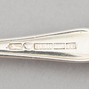 BESTICK, 19 delar, silver, Finland 1940/50-tal. Vikt ca 305 gram.