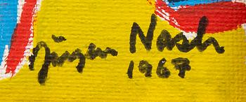 Jörgen Nash, olja på duk, signerad, daterad 1967.