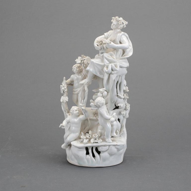 FIGURIN, porslin, möjligen Neapel, omkring år 1800.