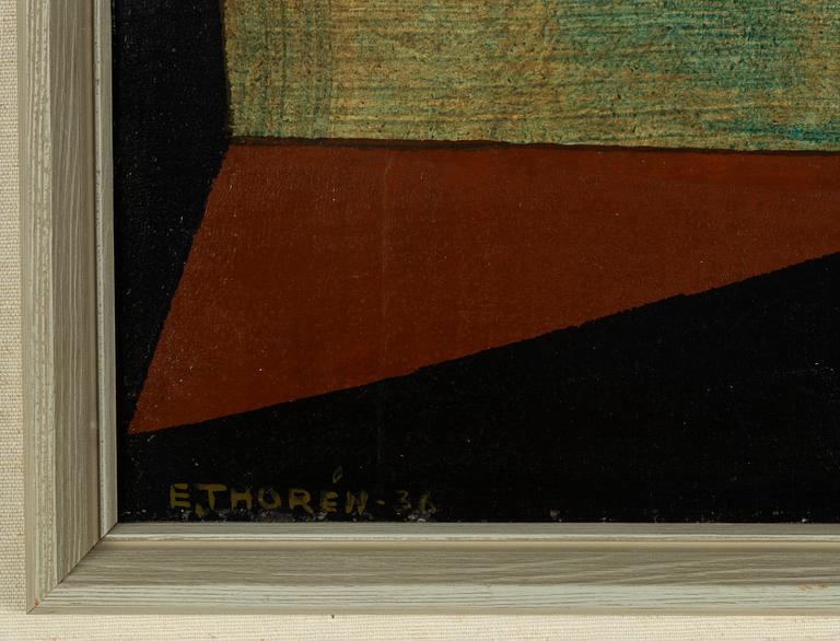 Esaias Thorén, oil on panel, signed and dated -36.