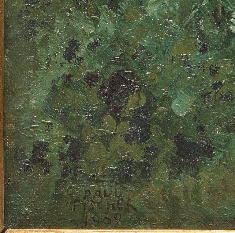 Paul Fischer, PAUL FISCHER, oil on canvas, signed Paul Fischer and dated 1909.