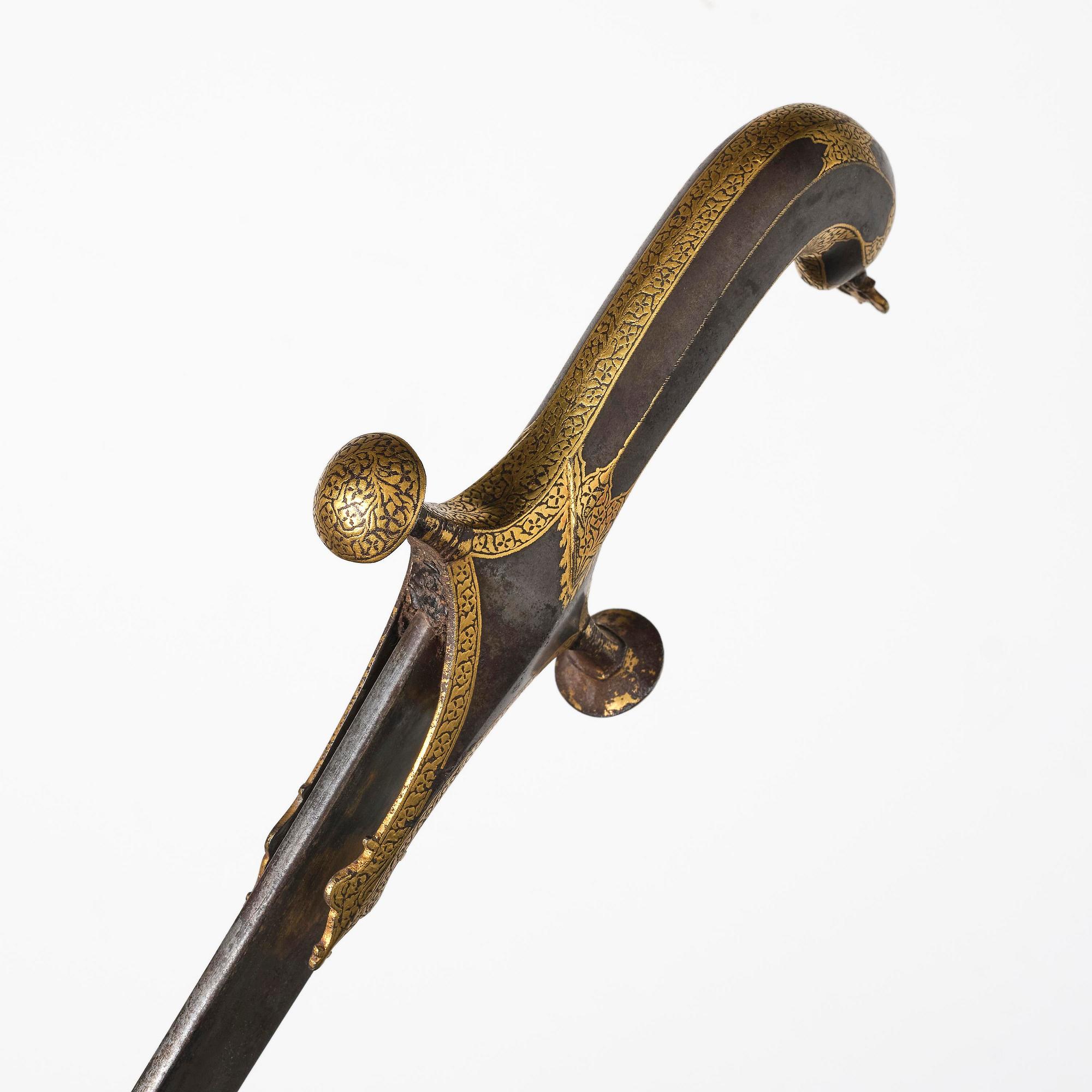 A 17th century watered-steel Shamshir, by Asadullah Isfahani, Safavid dynasty,