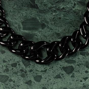 A necklace by PRADA.
