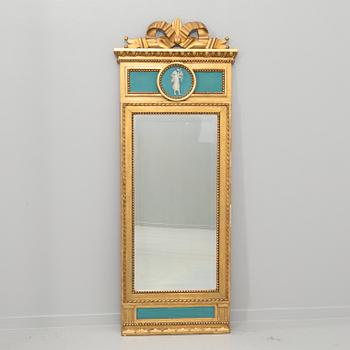 Mirror, late Gustavian, 19th century.