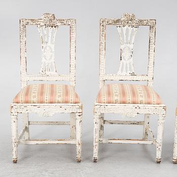 Stolar, 4 st, Lindome, 1700-talets slut, Sengustavianska.