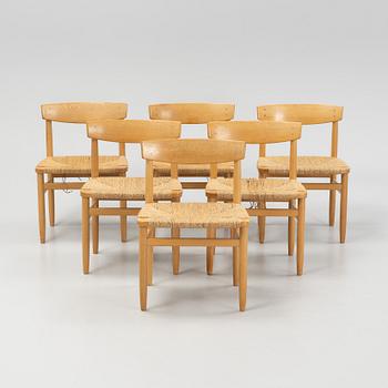 Børge Mogensen, a set of six 'Öresundä chairs from Karl Andersson & Säner.