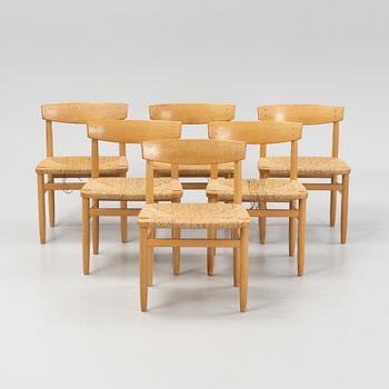 Børge Mogensen, a set of six 'Öresundä chairs from Karl Andersson & Säner.