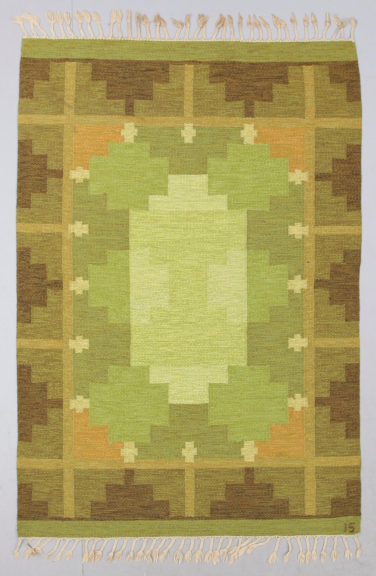 MATTA, rölakan, Ingegerd Silow, 1900-talets andra hälft. Ca 198 x 137 cm.
